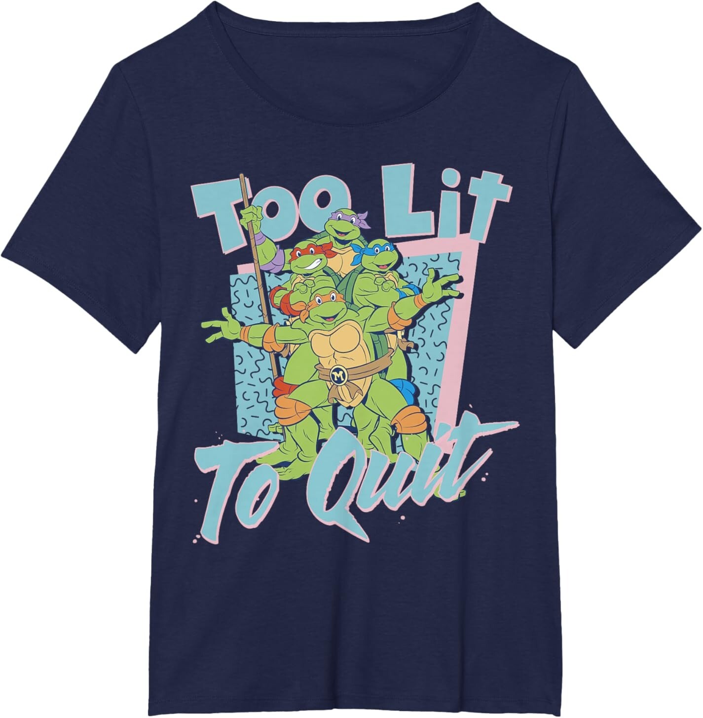 Женская футболка Teenage Mutant Ninja Turtles Too Lit To Quit, Plus Size, темно-синий
Женская футболка Teenage Mutant Ninja Turtles Too Lit To Quit, Plus Size, темно-синий