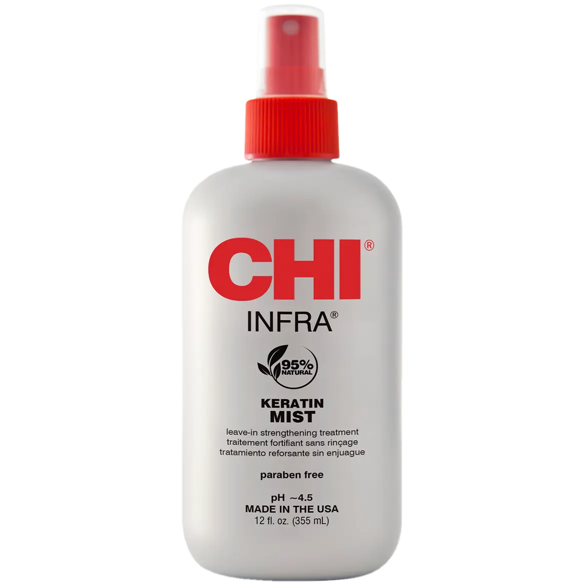 Chi Keratin Mist кератин для волос в тумане, 355 мл
Chi Keratin Mist кератин для волос в тумане, 355 мл