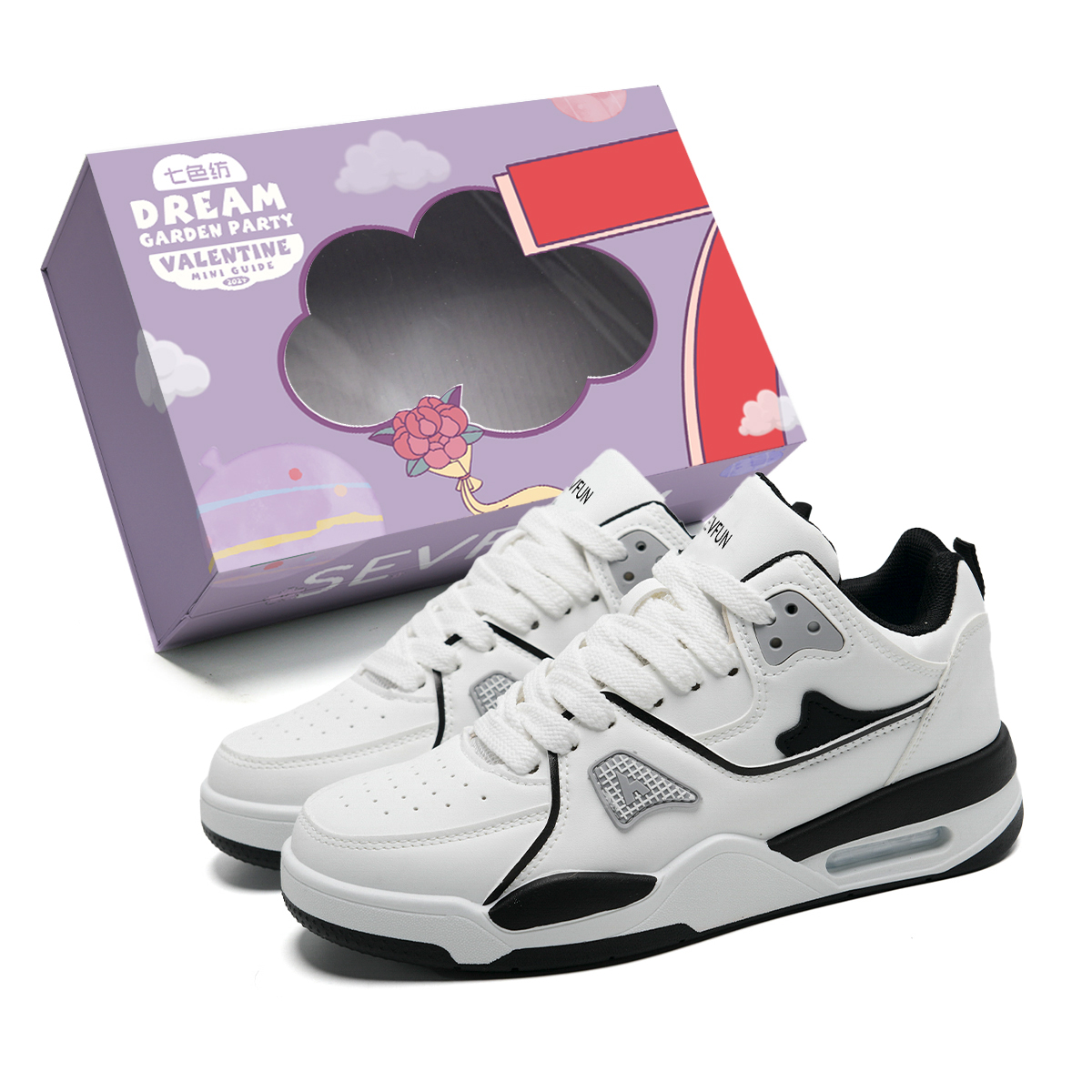 7 SEVFUN Износостойкие и легкие мужские скейтерские кеды низкие белые черные белые черные, цвет White Black
7 SEVFUN Износостойкие и легкие мужские скейтерские кеды низкие белые черные белые черные, цвет White Black