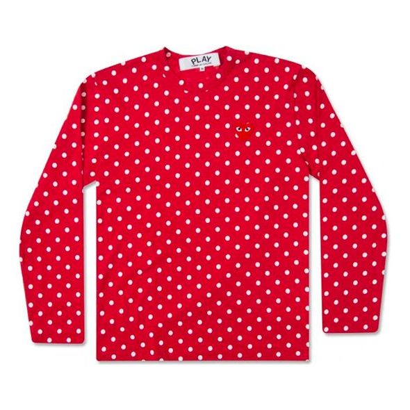 Футболка polka dot long sleeves tee 'red' Comme Des Garcons Play, красный
Футболка polka dot long sleeves tee 'red' Comme Des Garcons Play, красный