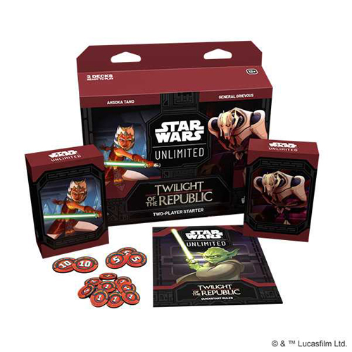 Карточная игра Star Wars: Unlimited – Twilight Of The Republic – Two-Player Starter Fantasy Flight Games 
Карточная игра Star Wars: Unlimited – Twilight Of The Republic – Two-Player Starter Fantasy Flight Games