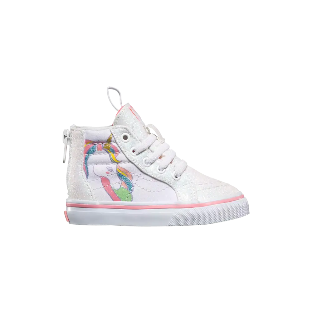 Кроссовки Sk8-Hi Zip Toddler Vans, белый 
Кроссовки Sk8-Hi Zip Toddler Vans, белый
