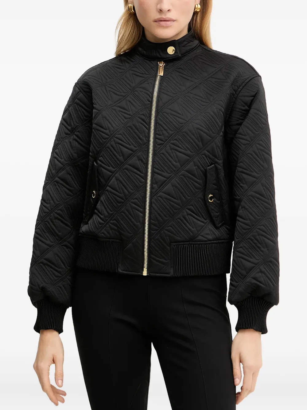 Стеганая куртка на молнии Marciano, черный
Стеганая куртка на молнии Marciano, черный