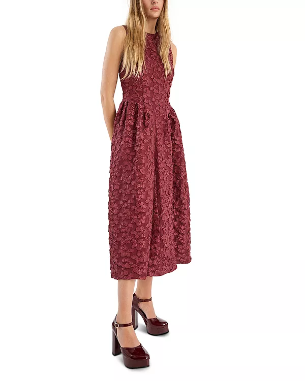 Жаккардовое платье миди Rotate, красный
Жаккардовое платье миди Rotate, красный