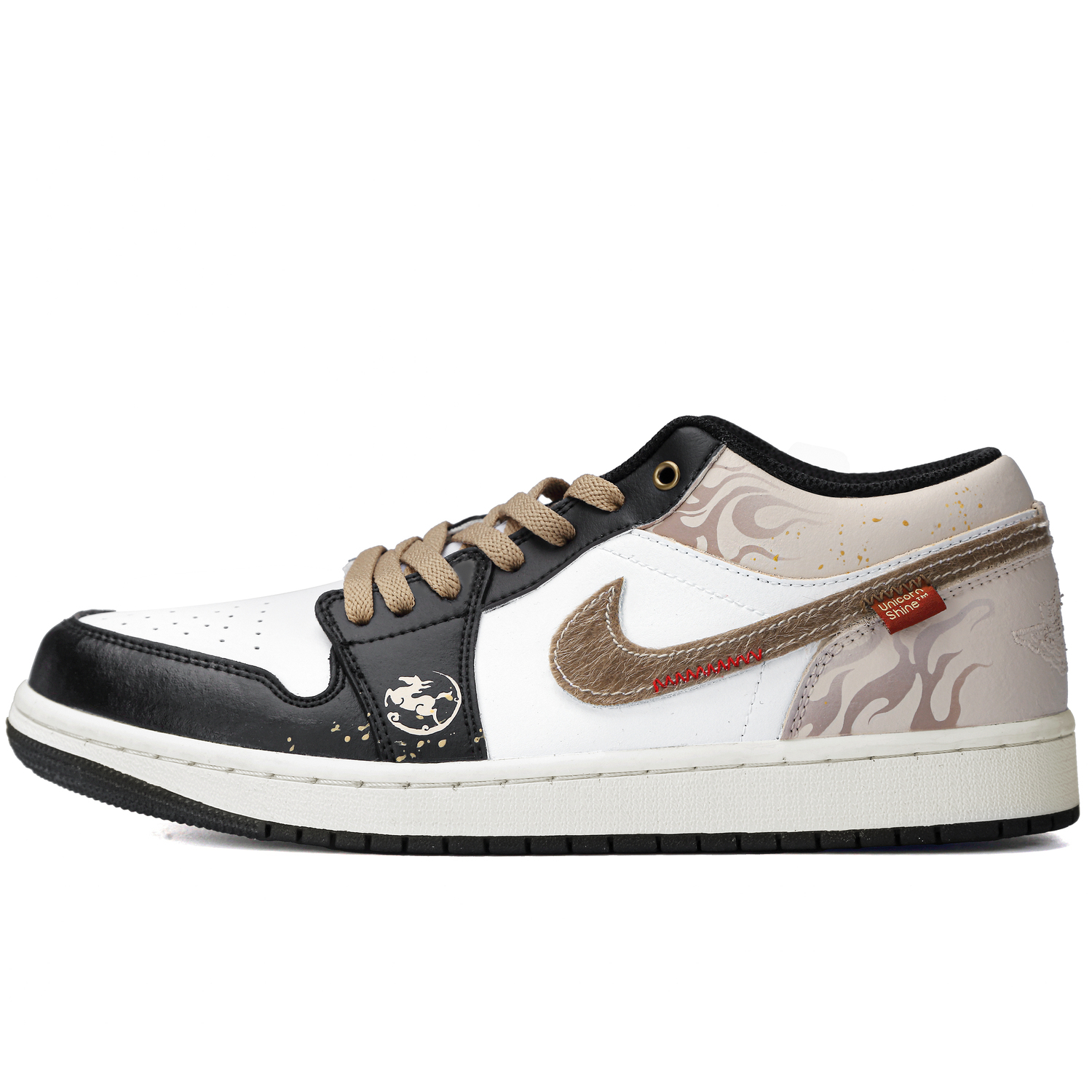 Jordan Air 1 Flame Haired Sky Horse устойчивые к истиранию низкие винтажные баскетбольные кроссовки Unisex Black Brown
Jordan Air 1 Flame Haired Sky Horse устойчивые к истиранию низкие винтажные баскетбольные кроссовки Unisex Black Brown