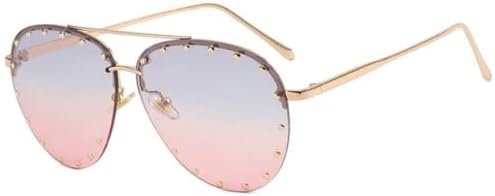 Женские модные солнцезащитные очки с бриллиантовыми стразами, градиентным металлическим многоугольным оправой, без оправы, для защиты от солнца на открытом воздухе MTZJH, Blue Pink
Женские модные солнцезащитные очки с бриллиантовыми стразами, градиентным металлическим многоугольным оправой, без оправы, для защиты от солнца на открытом воздухе MTZJH, Blue Pink