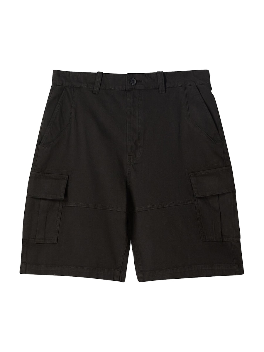 Свободные брюки-карго Bershka, черный
Свободные брюки-карго Bershka, черный