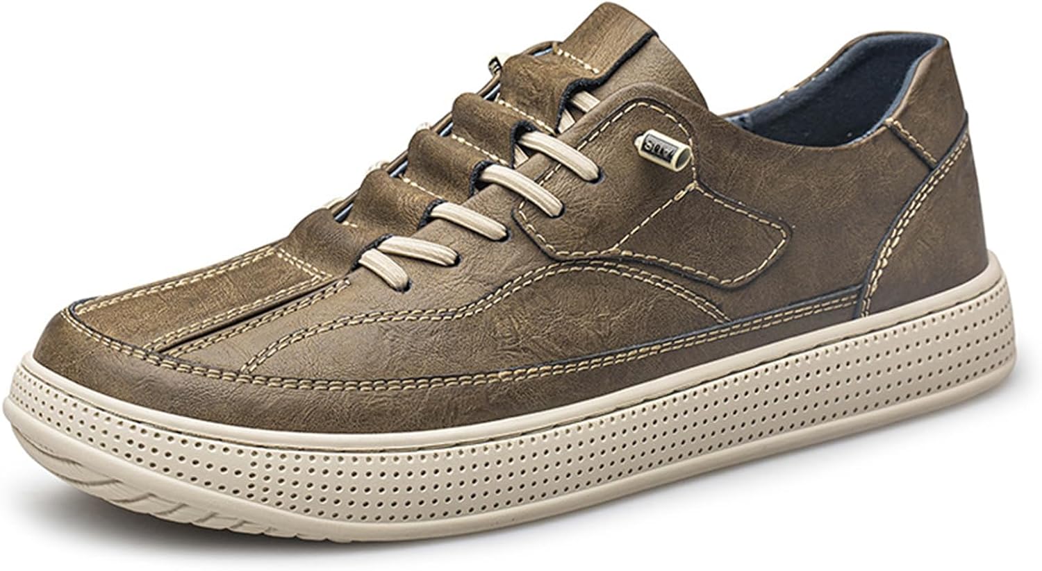 Мужские мягкие кожаные кроссовки на шнуровке с платформой, ретро, с круглым носком, низкие, повседневные, для ходьбы, удобные, с нескользящей мягкой подошвой, на гибкой подошве, для бега Bnwelk, коричневый
Мужские мягкие кожаные кроссовки на шнуровке с платформой, ретро, с круглым носком, низкие, повседневные, для ходьбы, удобные, с нескользящей мягкой подошвой, на гибкой подошве, для бега Bnwelk, коричневый