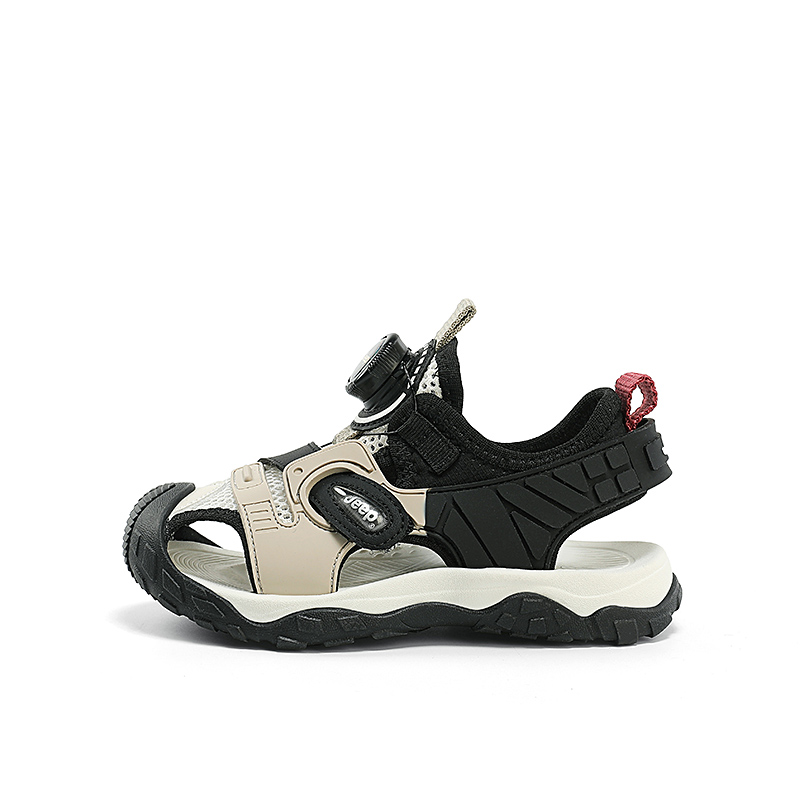 Сандалии детские, противоскользящие, износостойкие Jeep, черный 
Сандалии детские, противоскользящие, износостойкие Jeep, черный