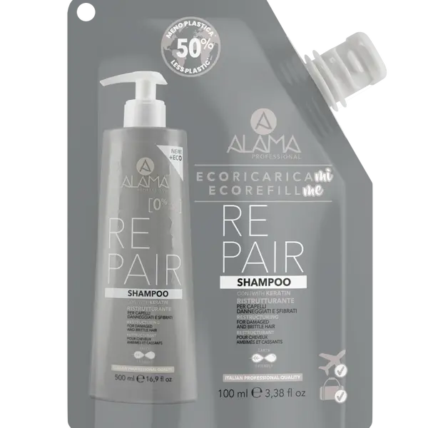 Восстанавливающий шампунь для поврежденных волос, 100 мл Alama
Восстанавливающий шампунь для поврежденных волос, 100 мл Alama