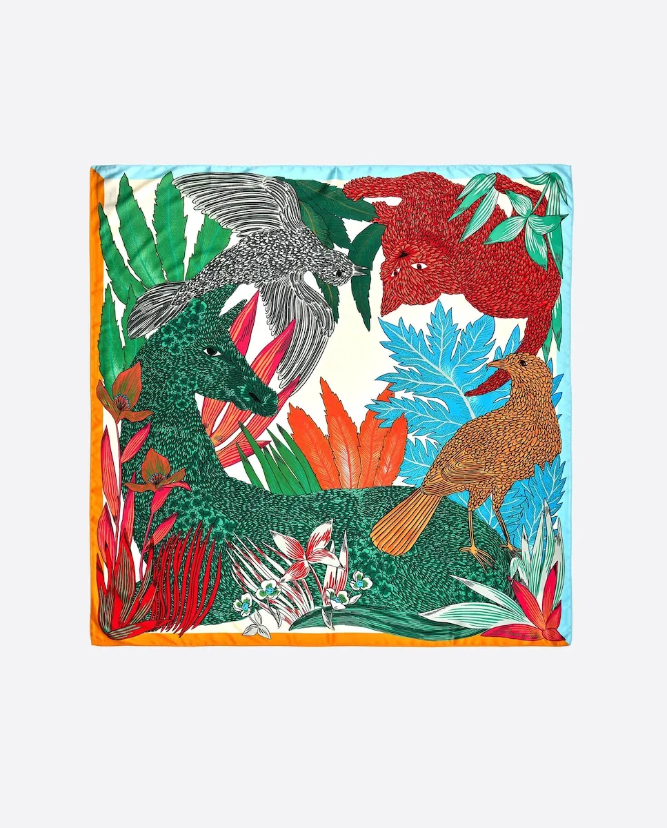 Шарф с животными и тропической зеленой растительностью Bimba y Lola
Шарф с животными и тропической зеленой растительностью Bimba y Lola