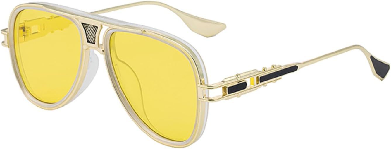 Винтажные панк-солнцезащитные очки Polygon для женщин, модель 2025, роскошные, модные, с металлическими двойными линзами, в стиле панк, очки для вождения, артикул 98352 Melrose, Yellow
Винтажные панк-солнцезащитные очки Polygon для женщин, модель 2025, роскошные, модные, с металлическими двойными линзами, в стиле панк, очки для вождения, артикул 98352 Melrose, Yellow