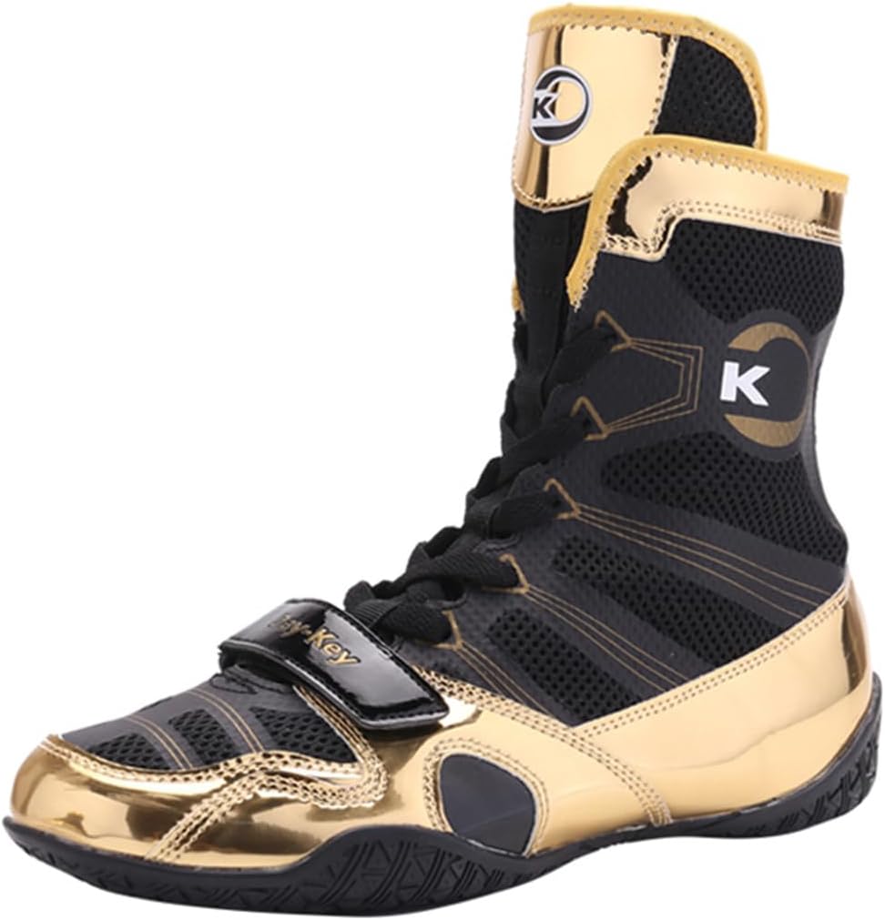 Мужские боксерские ботинки, унисекс-борцовские кроссовки, дышащие тренировочные соревнования, спортивная обувь для приседаний Файтинг Ukuboxbag, золотой
Мужские боксерские ботинки, унисекс-борцовские кроссовки, дышащие тренировочные соревнования, спортивная обувь для приседаний Файтинг Ukuboxbag, золотой