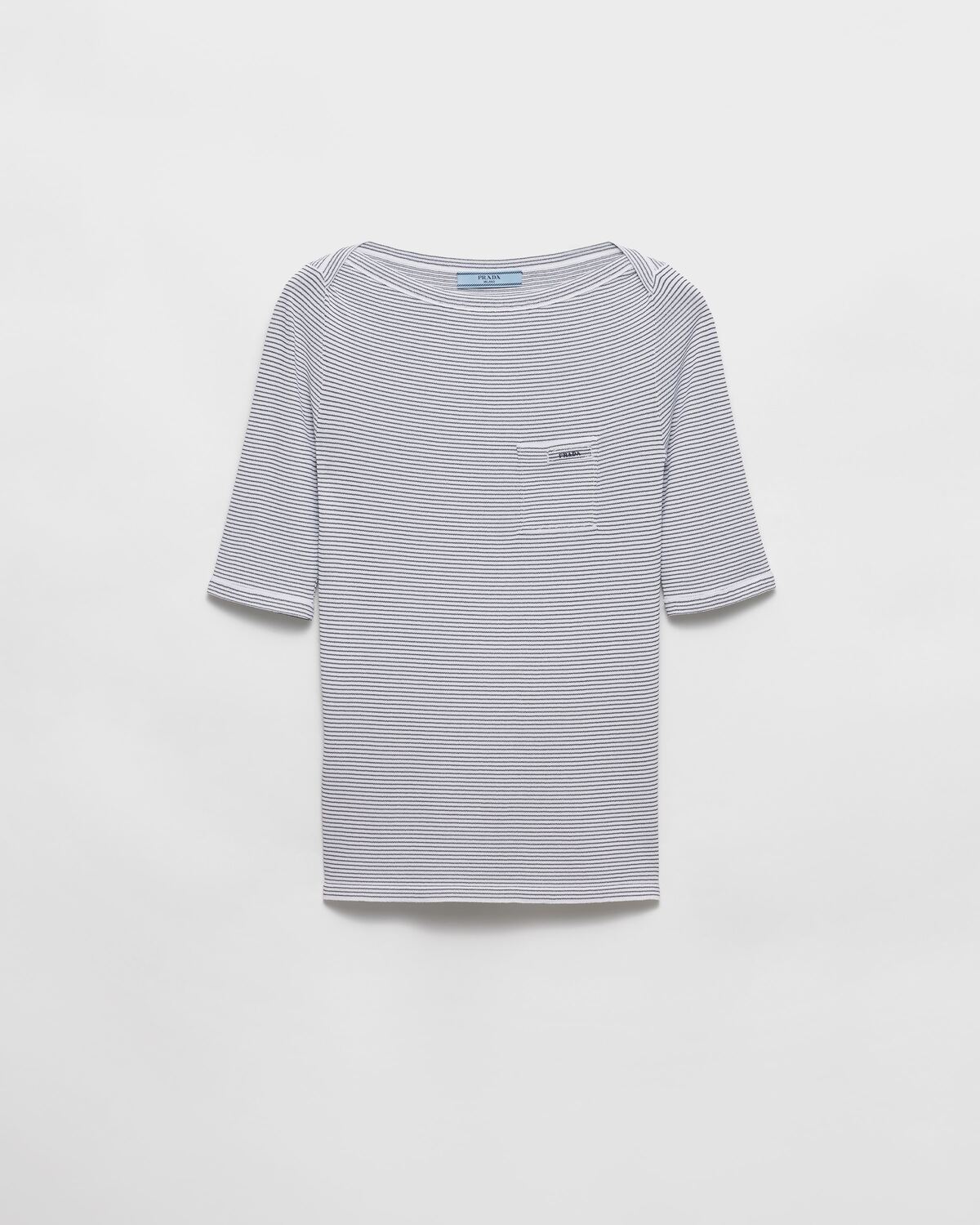 Вискозный свитер с вырезом-лодочкой Prada, серый
Вискозный свитер с вырезом-лодочкой Prada, серый