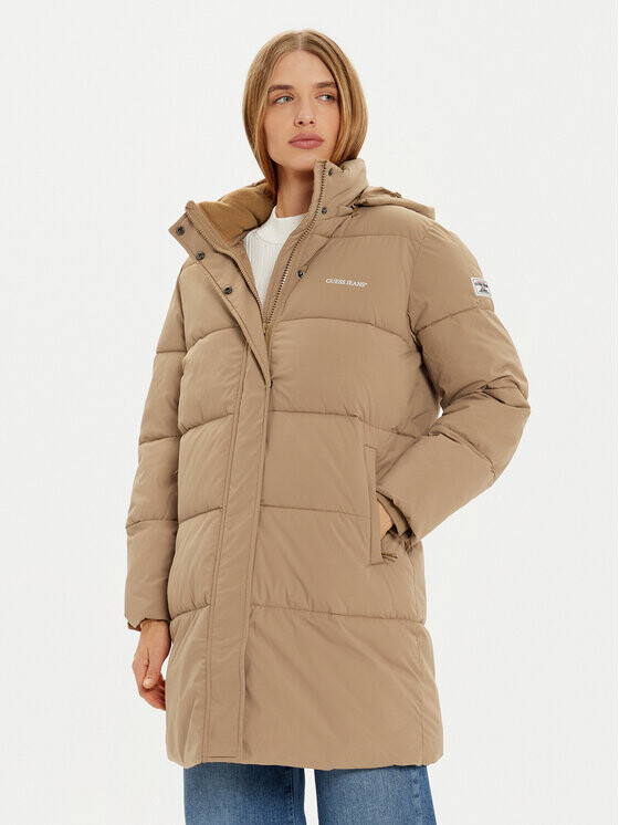 Пуховик стандартного кроя Guess Jeans, бежевый
Пуховик стандартного кроя Guess Jeans, бежевый