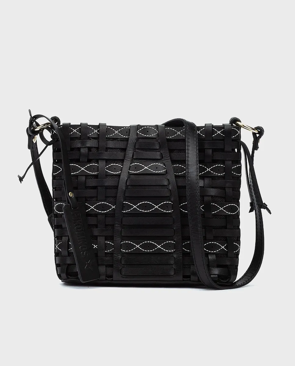 Женская сумка-бандо из плетеной кожи с магнитной застежкой Pikolinos, черный
Женская сумка-бандо из плетеной кожи с магнитной застежкой Pikolinos, черный