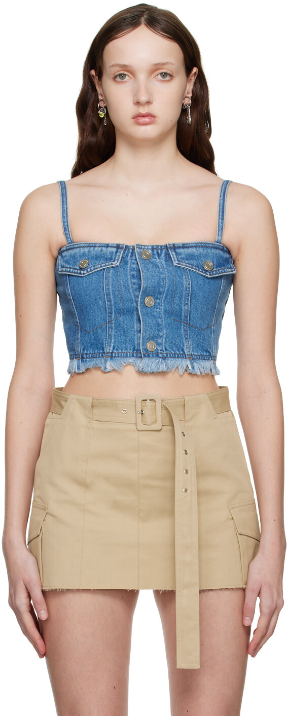 Синяя джинсовая майка со вставками System
Синяя джинсовая майка со вставками System