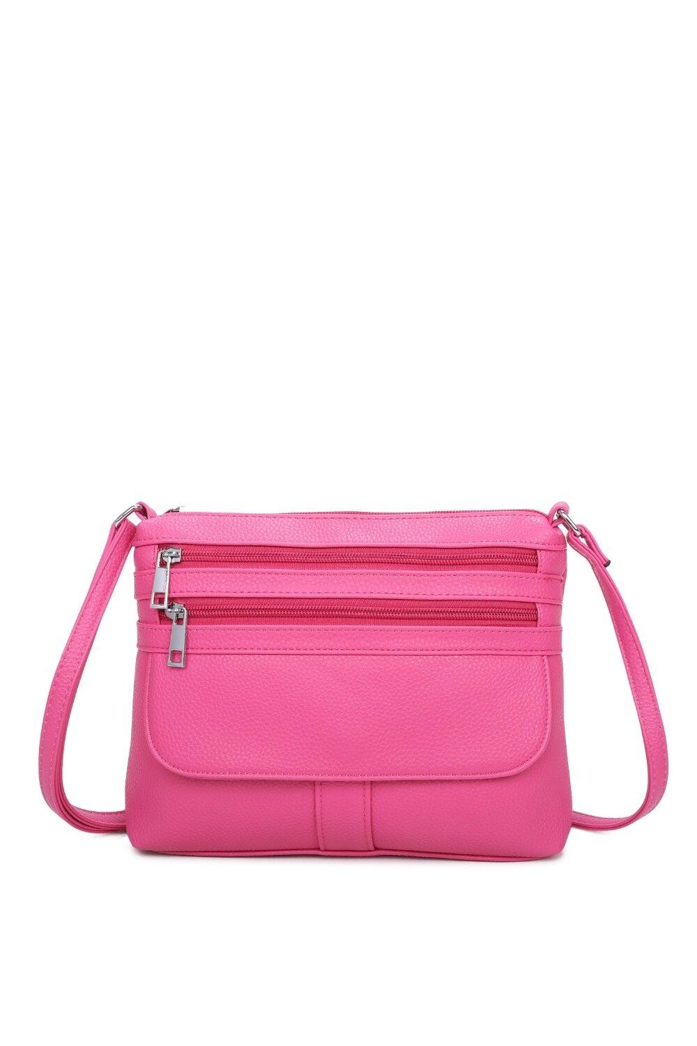 Сумка-мессенджер из искусственной кожи с тремя карманами Fontanella Fashion, розовый
Сумка-мессенджер из искусственной кожи с тремя карманами Fontanella Fashion, розовый