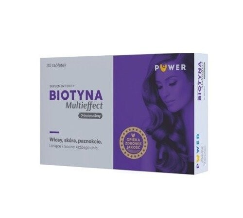 Puwer Polska, Biotyna Multieffect, 30 таблеток
Puwer Polska, Biotyna Multieffect, 30 таблеток