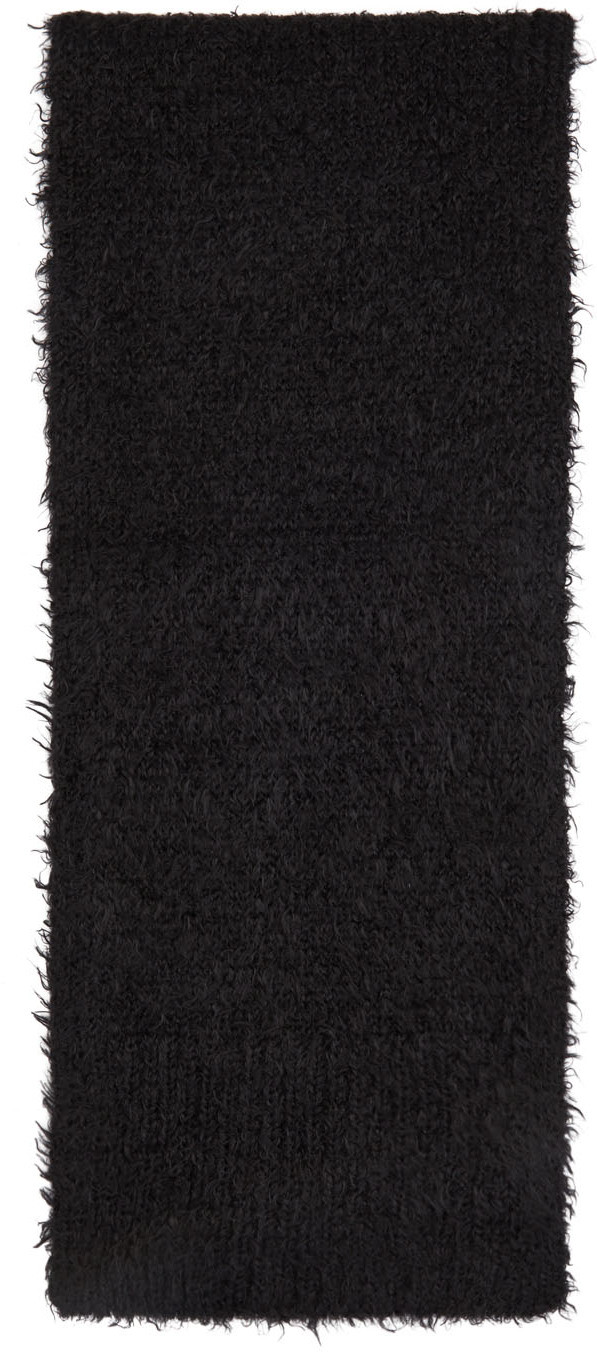 Черный нейлоновый шарф Y's 
Черный нейлоновый шарф Y's