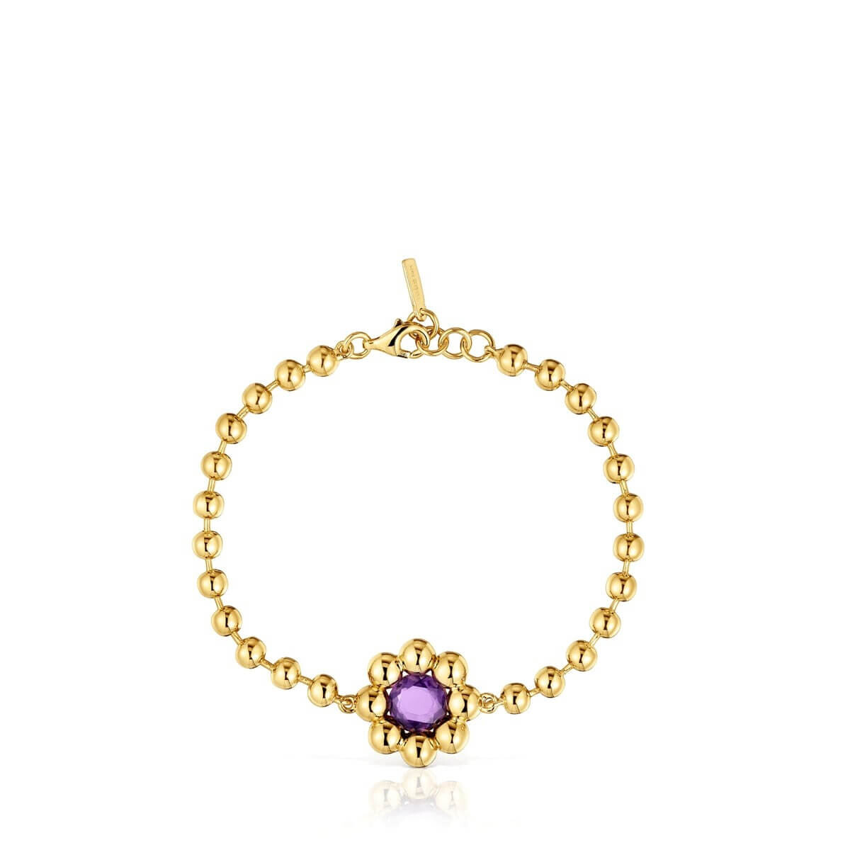 Браслет-цепочка Tous Sugar Party Flower With 18kt Gold Plating Over Silver And Amethyst, позолоченное серебро
Браслет-цепочка Tous Sugar Party Flower With 18kt Gold Plating Over Silver And Amethyst, позолоченное серебро