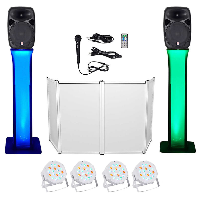 Пакет DJ с двумя 15-дюймовыми Bluetooth-динамиками + микрофоном + штативом + тотемными стойками + фасадом + подсветкой Rockville RPG152K+(2) RTP32W+RFAAW PACK 2
Пакет DJ с двумя 15-дюймовыми Bluetooth-динамиками + микрофоном + штативом + тотемными стойками + фасадом + подсветкой Rockville RPG152K+(2) RTP32W+RFAAW PACK 2