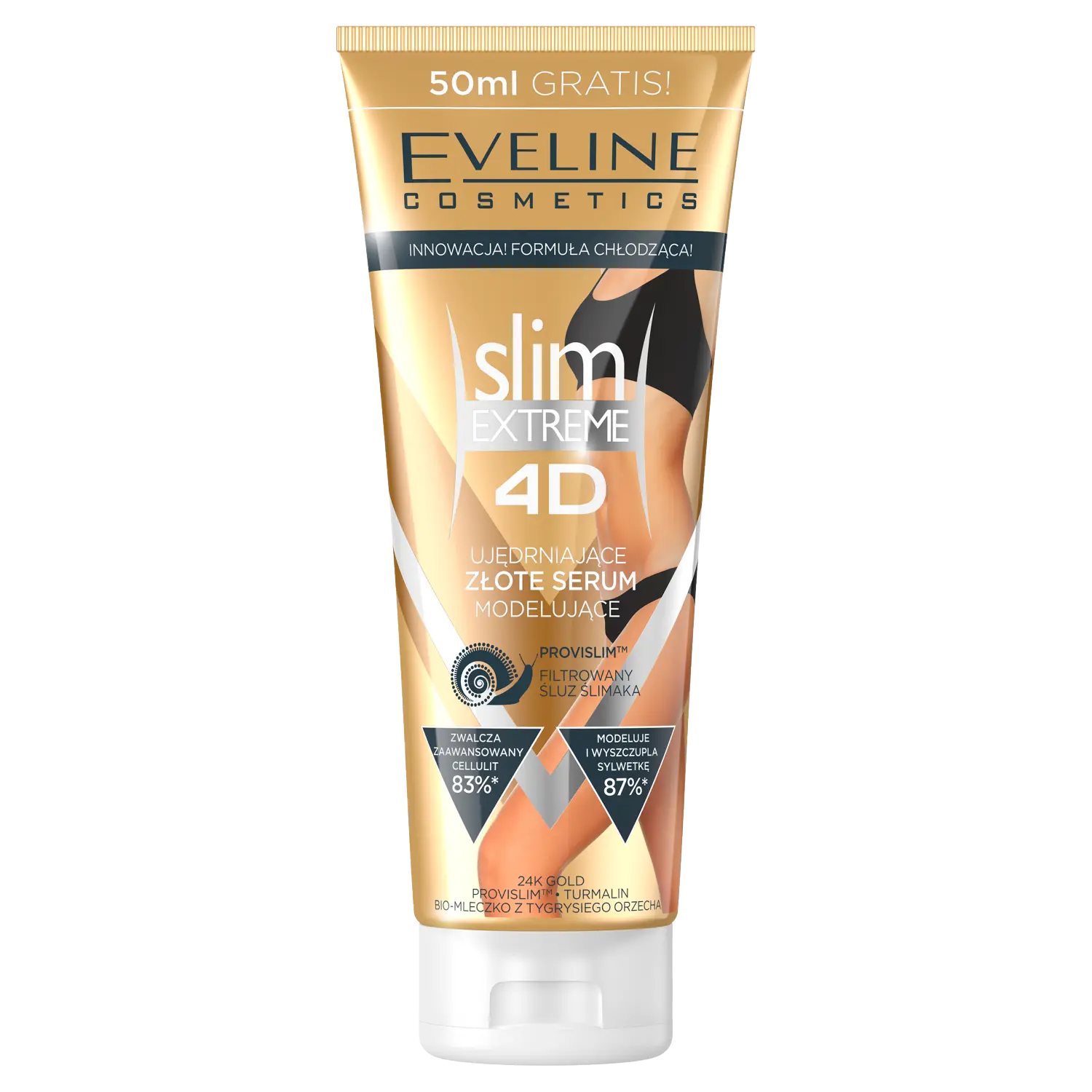 Eveline Cosmetics Slim Extreme 4D золотая сыворотка для похудения и моделирования тела, 250 мл
Eveline Cosmetics Slim Extreme 4D золотая сыворотка для похудения и моделирования тела, 250 мл