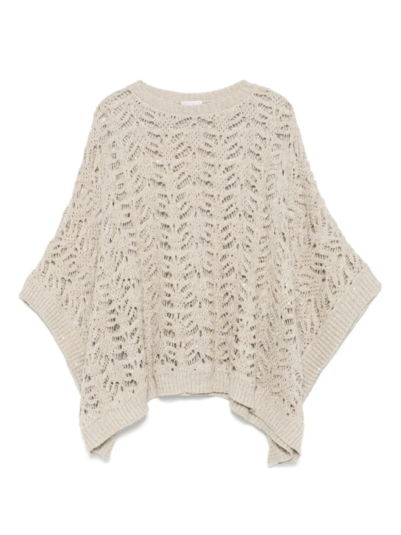 Вязаный топ с круглым вырезом Brunello Cucinelli, нейтральный
Вязаный топ с круглым вырезом Brunello Cucinelli, нейтральный