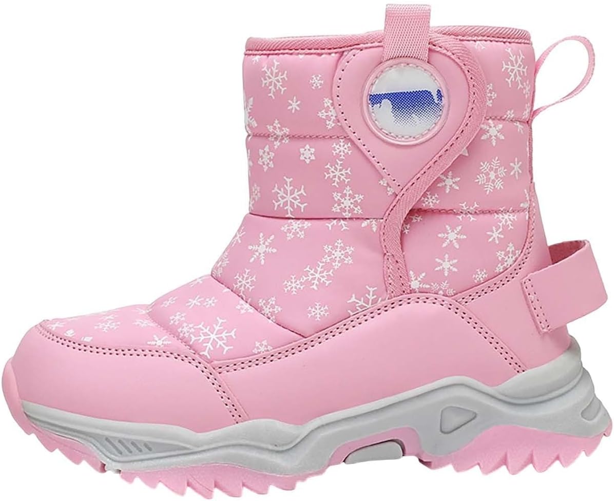 Теплые зимние ботинки с искусственным мехом для девочек и мальчиков, удобные и толстые для холодной погоды, уличные, водонепроницаемые, с нескользящей подошвой Generic, Pink
Теплые зимние ботинки с искусственным мехом для девочек и мальчиков, удобные и толстые для холодной погоды, уличные, водонепроницаемые, с нескользящей подошвой Generic, Pink