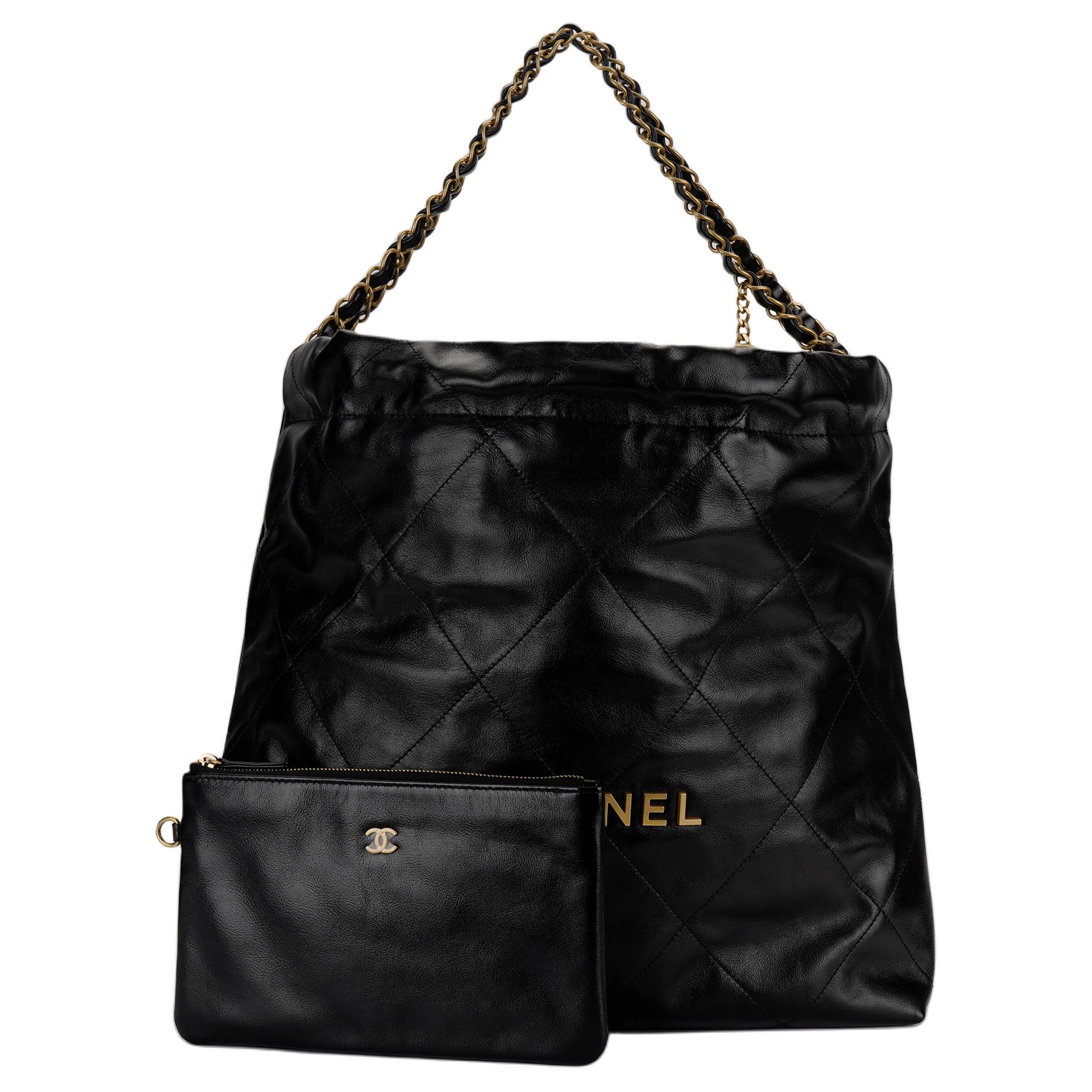 CHANEL Блестящая телячья кожа Сумка хобо Наплечная сумка Женская черная
CHANEL Блестящая телячья кожа Сумка хобо Наплечная сумка Женская черная