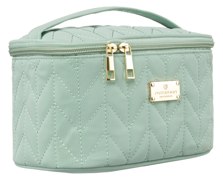 Женская косметичка Peterson с узором «ёлочка» на молнии, вместительный футляр для косметики, зелёная
Женская косметичка Peterson с узором «ёлочка» на молнии, вместительный футляр для косметики, зелёная