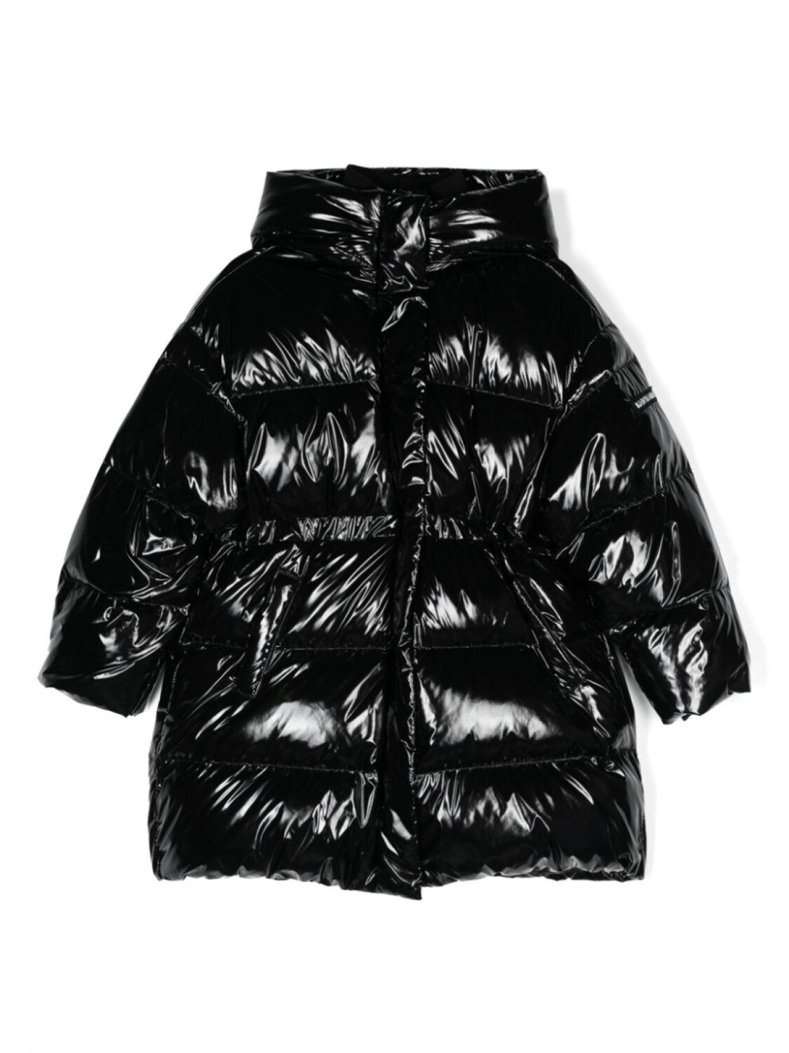 Monnalisa лакированный пуховик, черный
Monnalisa лакированный пуховик, черный
