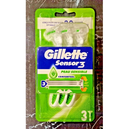 Лезвия для бритвы Sensor3 Sensitive Skin Travel Gillette
Лезвия для бритвы Sensor3 Sensitive Skin Travel Gillette