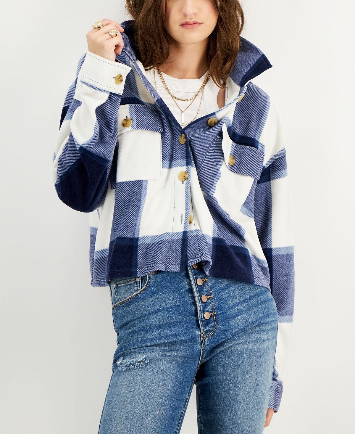Куртка в клетку для юниоров с нагрудным карманом Just Polly, синий
Куртка в клетку для юниоров с нагрудным карманом Just Polly, синий