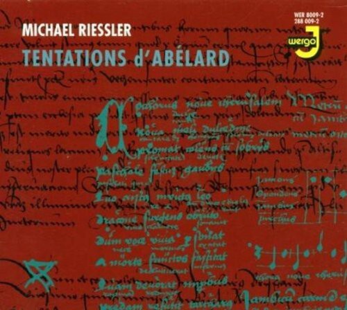 CD диск Riessler: Tentations D'abelard
CD диск Riessler: Tentations D'abelard