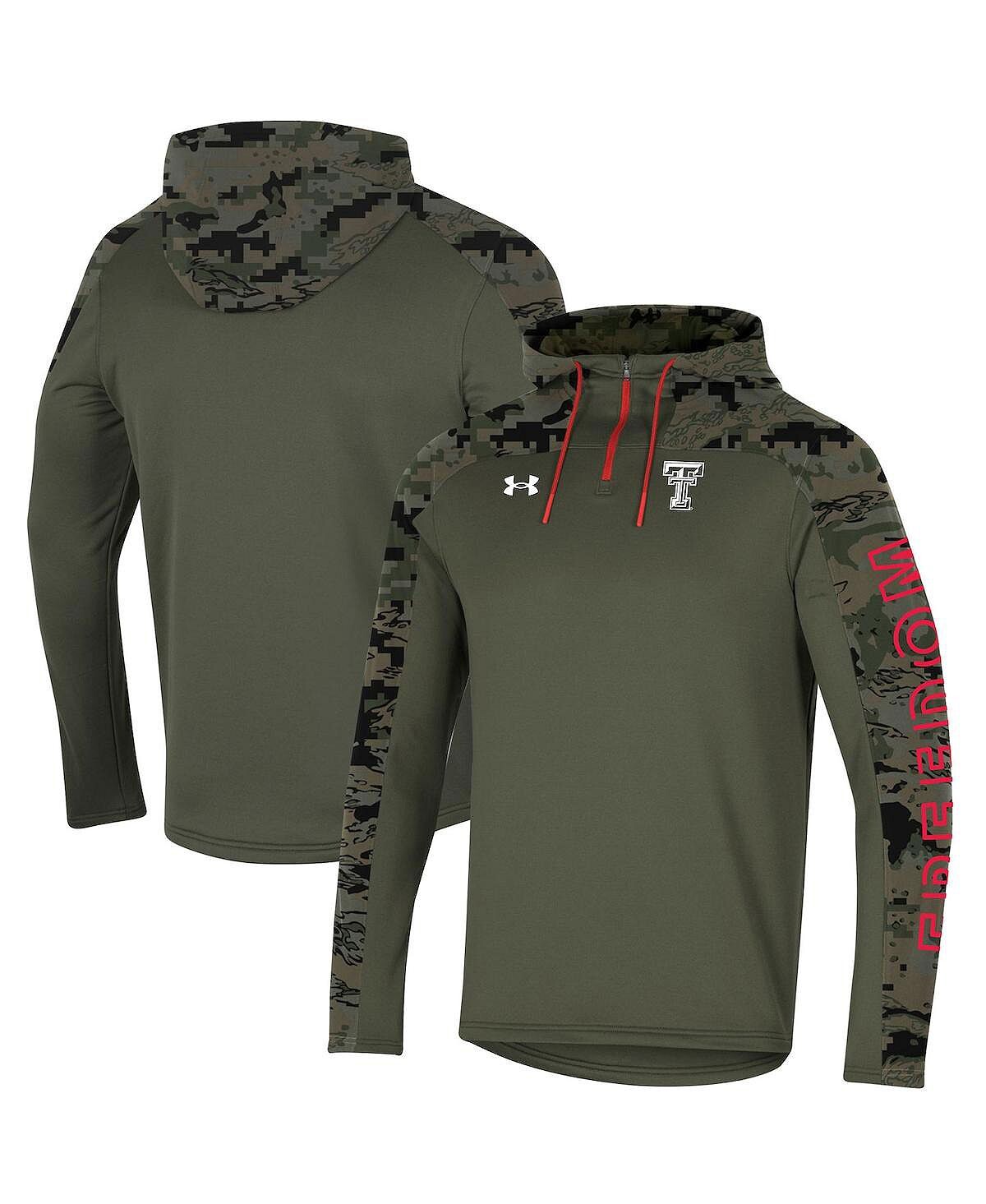Мужская оливковая толстовка с капюшоном texas tech red raiders freedom с молнией на четверть Under Armour
Мужская оливковая толстовка с капюшоном texas tech red raiders freedom с молнией на четверть Under Armour