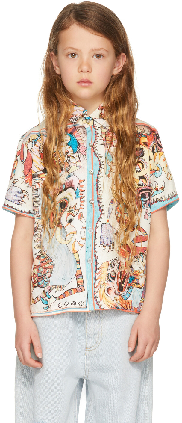 Рубашка с коротким рукавом SSENSE Exclusive Kids Off-White Barong Endless Joy
Рубашка с коротким рукавом SSENSE Exclusive Kids Off-White Barong Endless Joy
