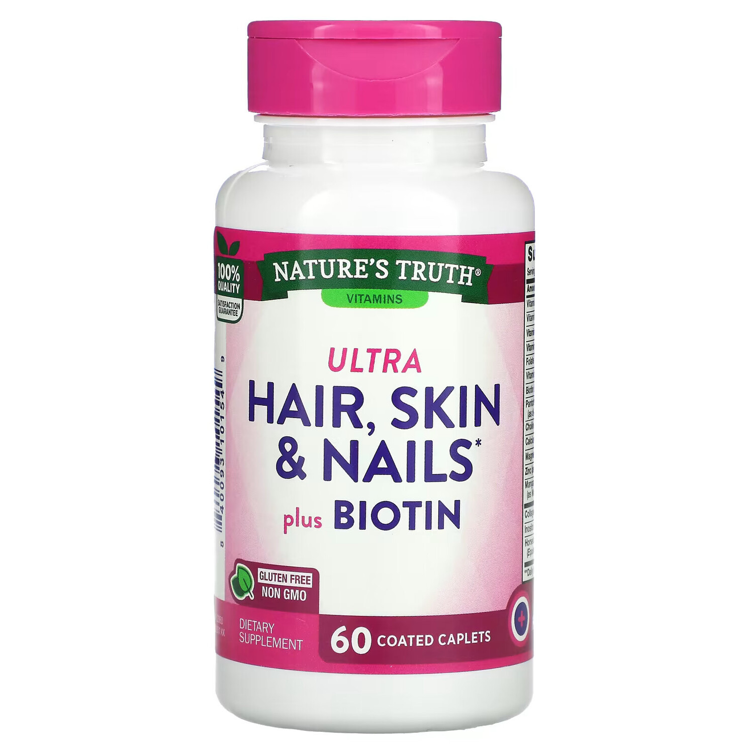 Nature's Truth, Ultra Hair, Skin & Nails плюс биотин, 60 капсул в оболочке
Nature's Truth, Ultra Hair, Skin & Nails плюс биотин, 60 капсул в оболочке