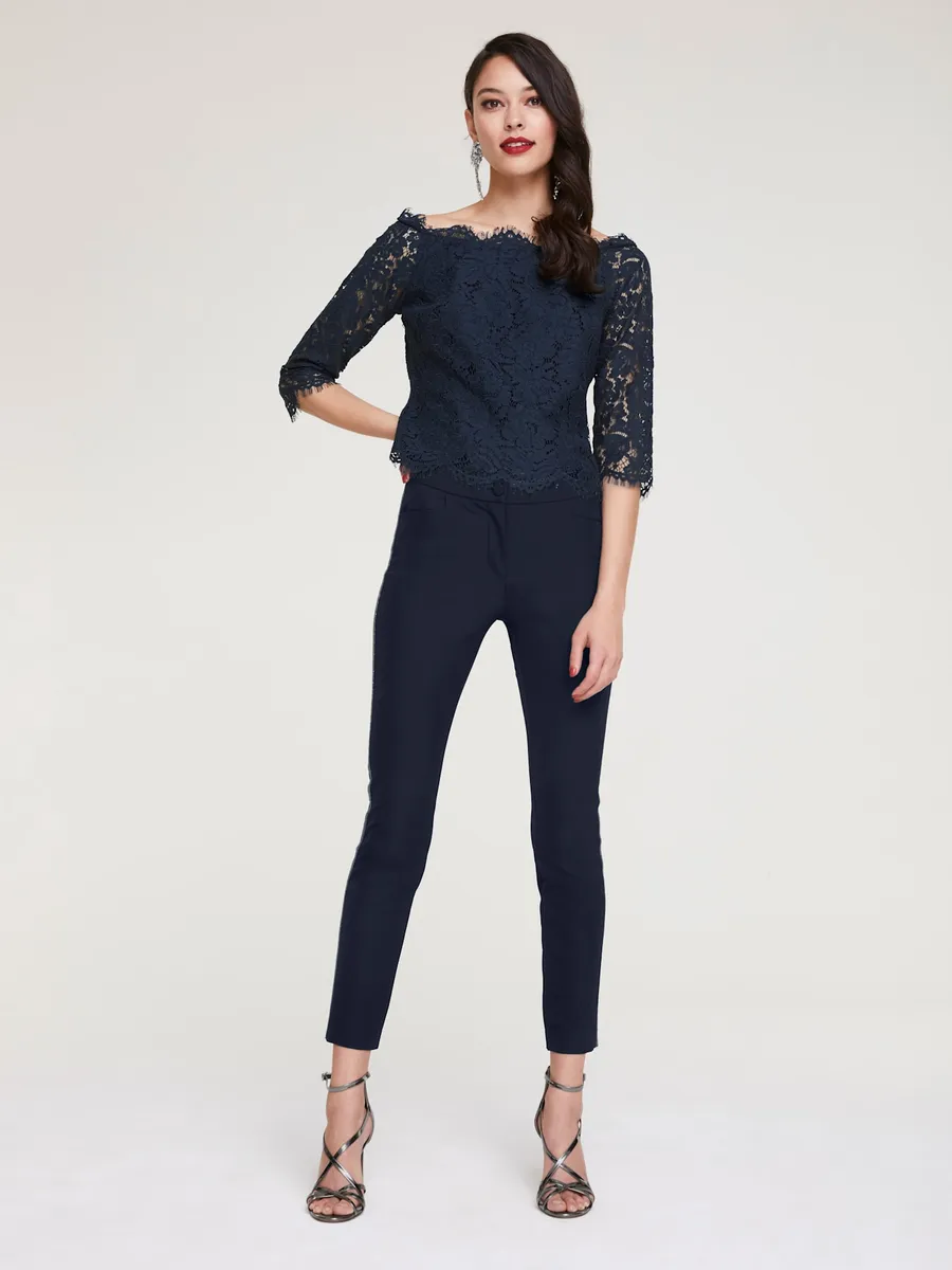 Кружевная блузка Heine, синий
Кружевная блузка Heine, синий