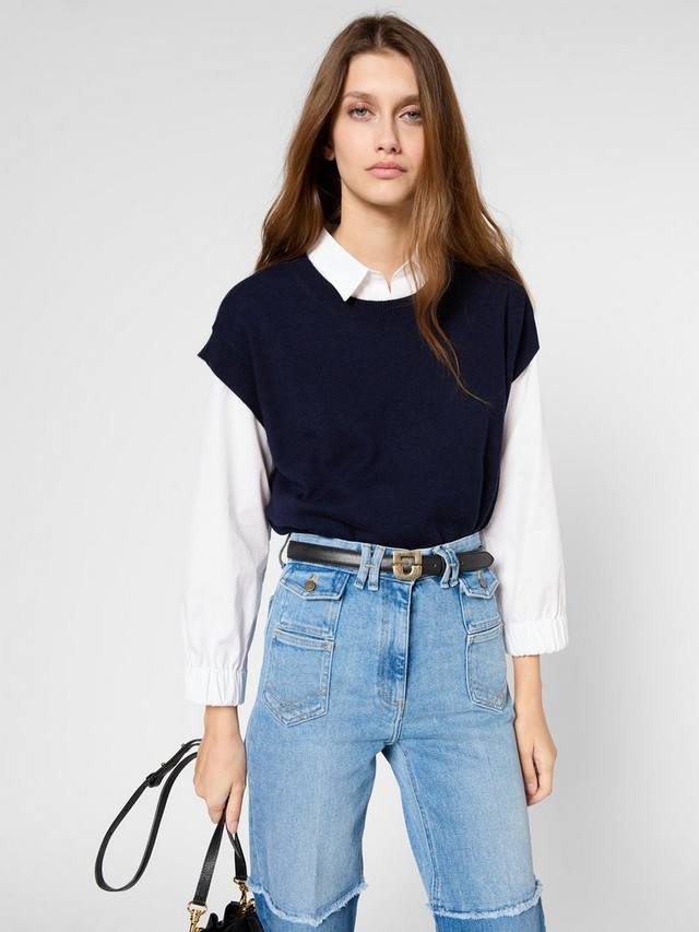 Джемпер из чистого кашемира janine Gerard Darel, темно-синий
Джемпер из чистого кашемира janine Gerard Darel, темно-синий