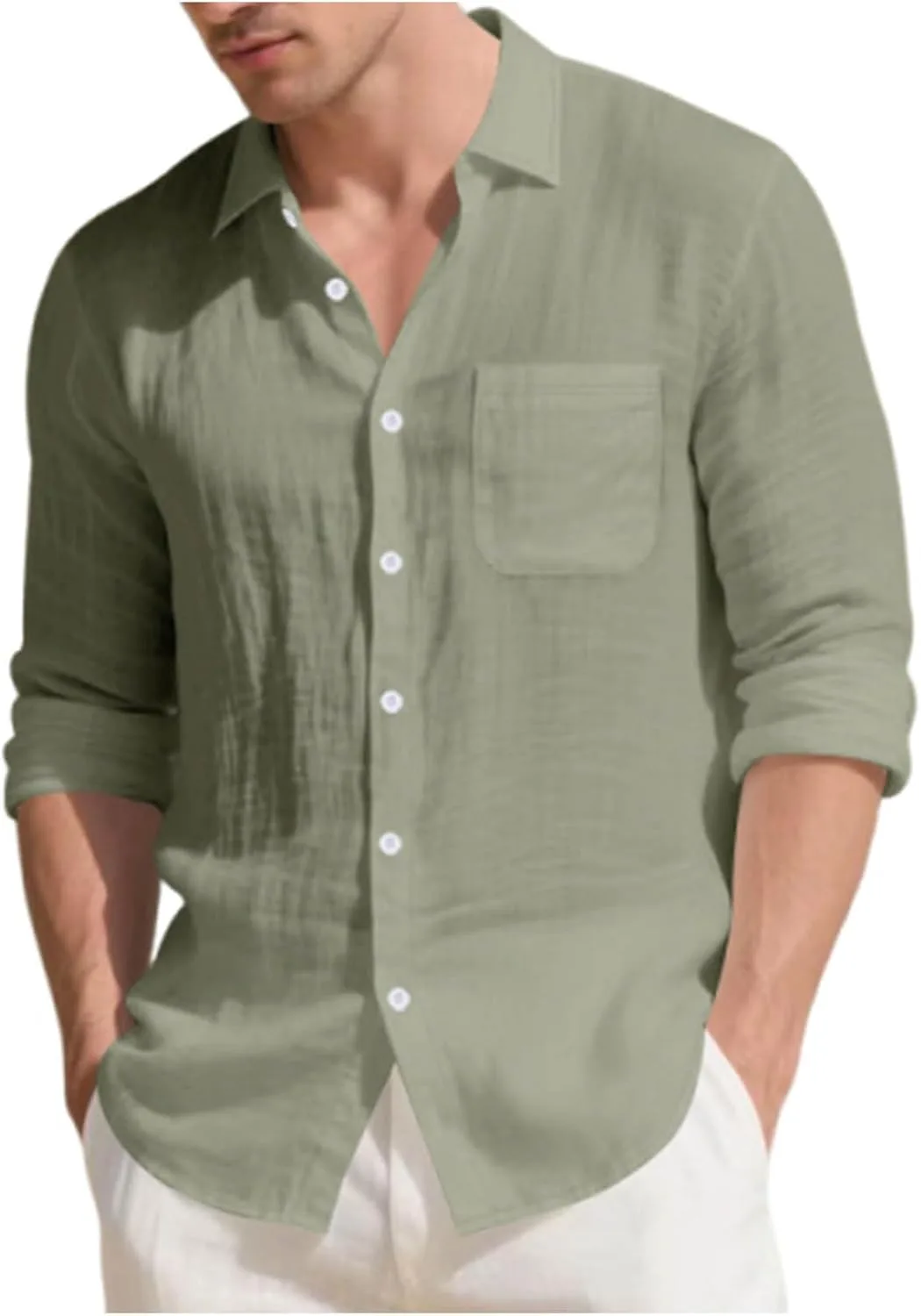 Кардиган мужской летний-осенний с длинным рукавом и воротником-стойкой из льна
Кардиган мужской летний-осенний с длинным рукавом и воротником-стойкой из льна