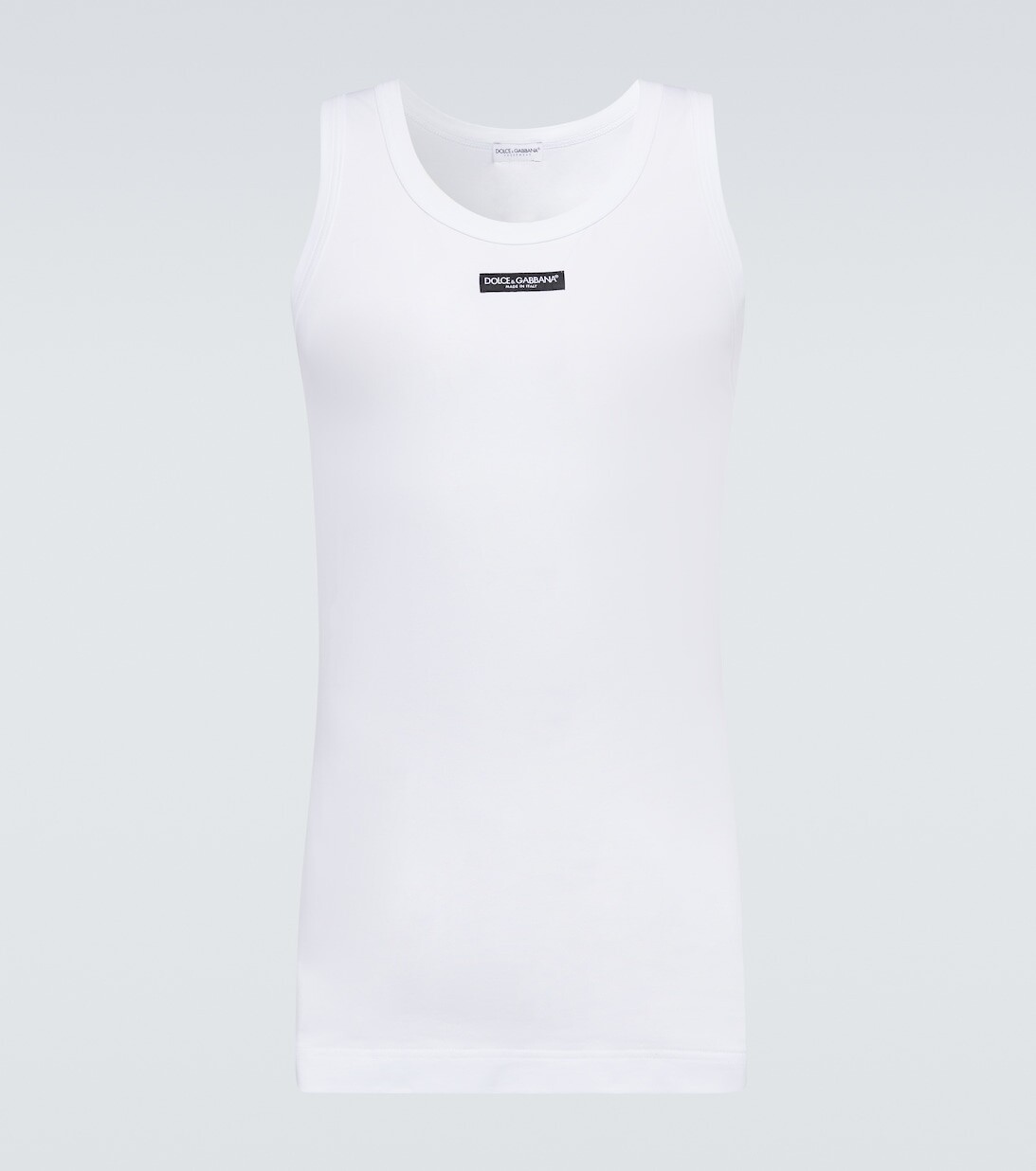 Топ из смесового хлопка с логотипом Dolce&Gabbana, белый
Топ из смесового хлопка с логотипом Dolce&Gabbana, белый