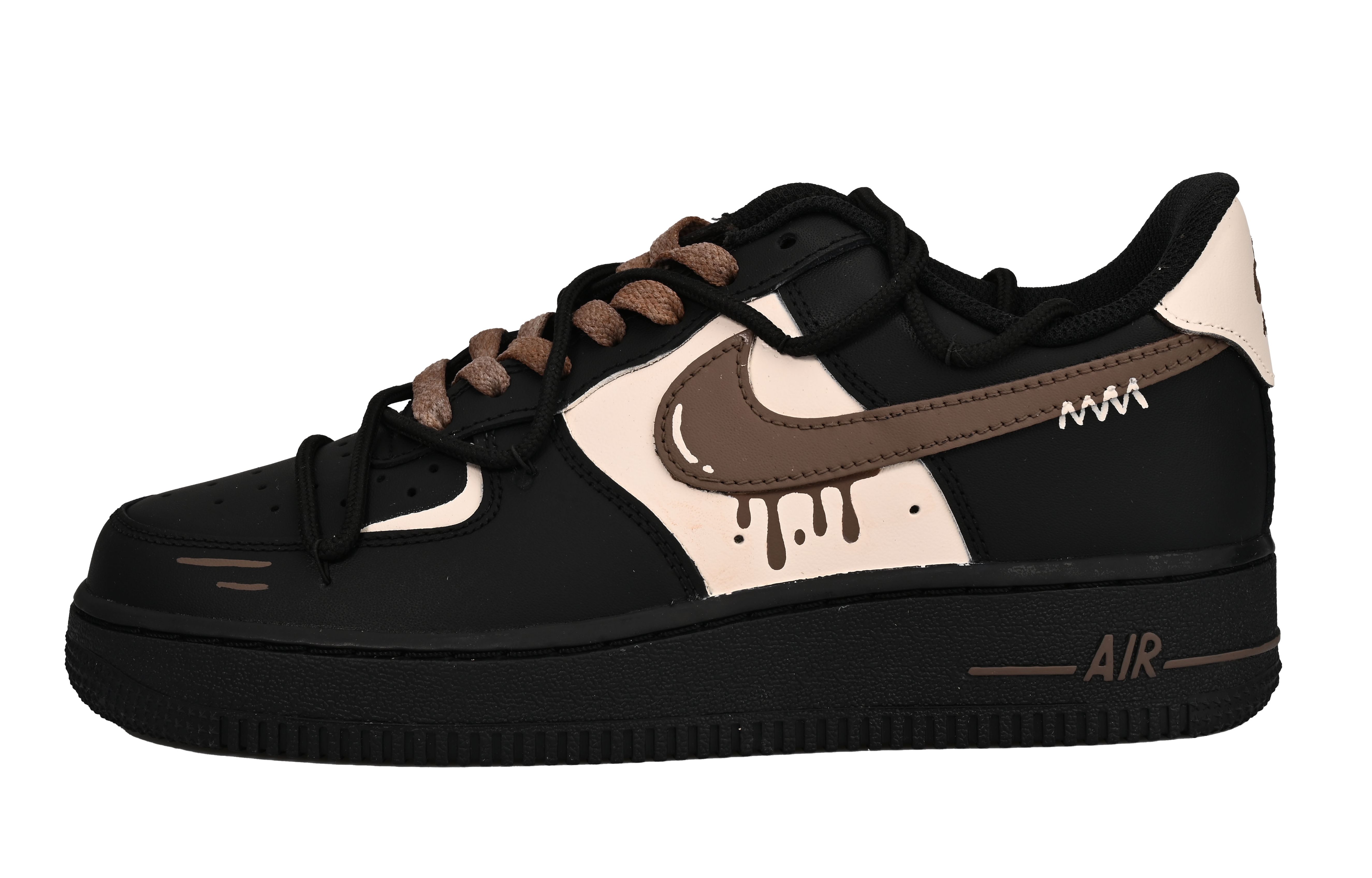 Кроссовки Air Force 1 с амортизацией, дышащие, противоскользящие и износостойкие, для детей и подростков. Nike, черный 
Кроссовки Air Force 1 с амортизацией, дышащие, противоскользящие и износостойкие, для детей и подростков. Nike, черный