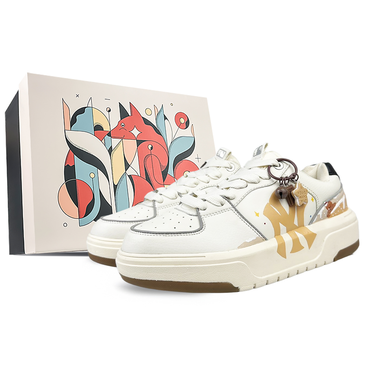 MLB Массивные противоскользящие скейтерские кеды унисекс белого цвета, цвет White
MLB Массивные противоскользящие скейтерские кеды унисекс белого цвета, цвет White