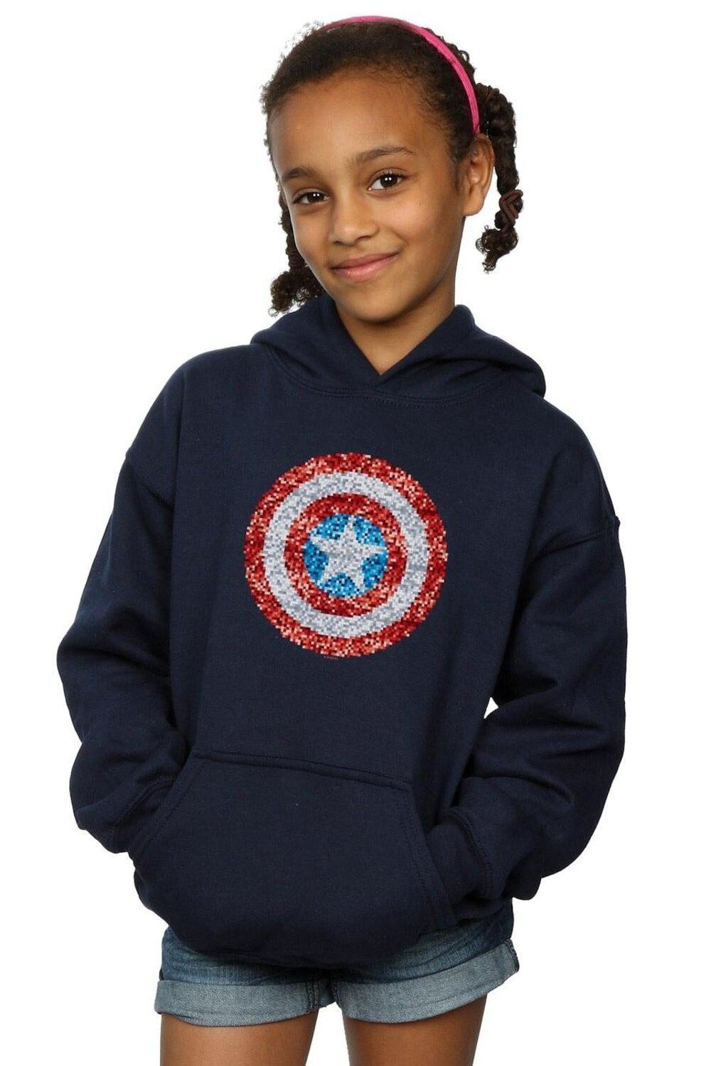 Толстовка с пиксельным щитом «Капитан Америка» Marvel, темно-синий
Толстовка с пиксельным щитом «Капитан Америка» Marvel, темно-синий