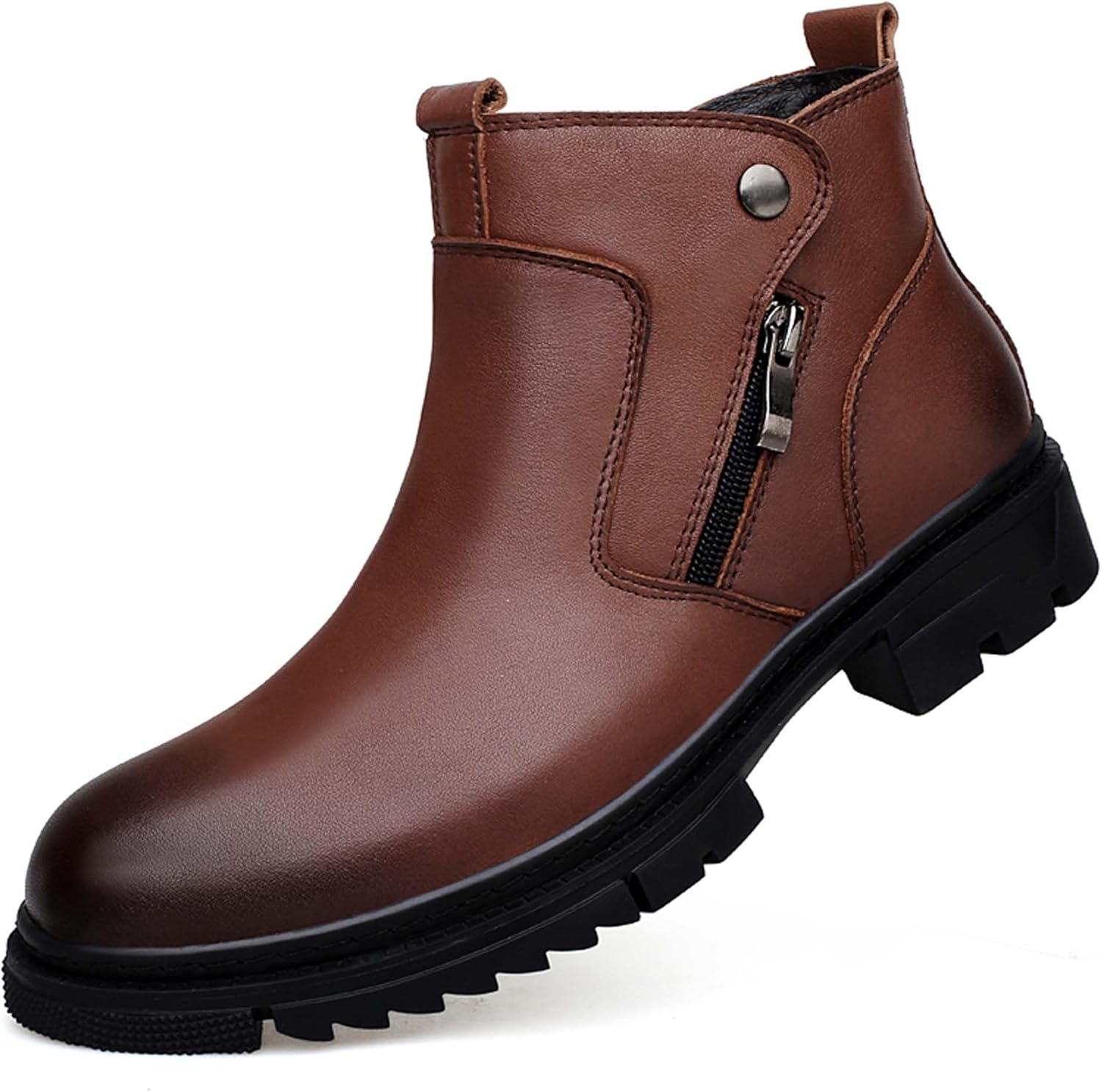 Мужские повседневные кожаные ботинки с высоким берцем, двойной молнией и пряжкой, формальные ботильоны Dzbajrqm, коричневый
Мужские повседневные кожаные ботинки с высоким берцем, двойной молнией и пряжкой, формальные ботильоны Dzbajrqm, коричневый