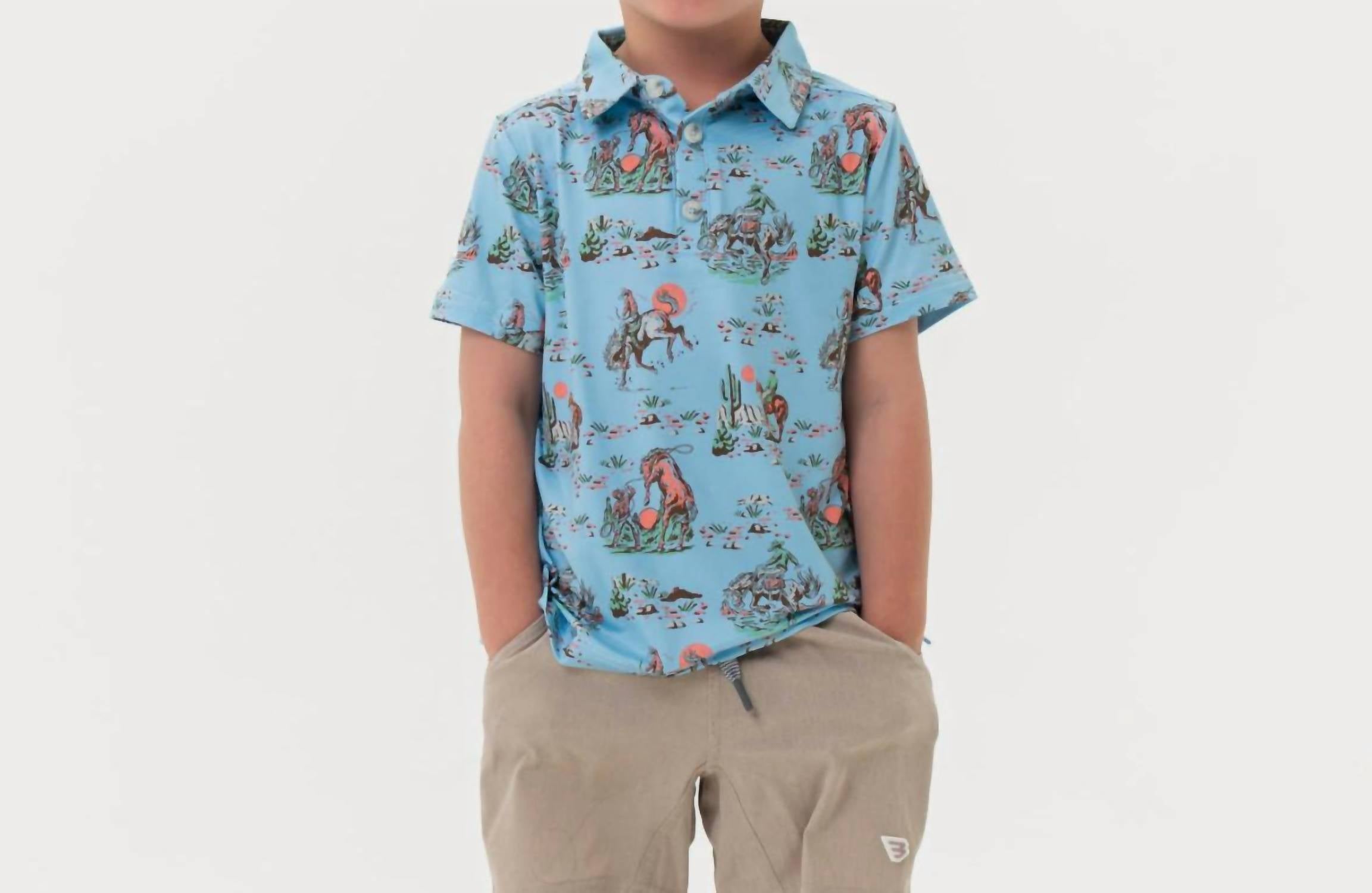 Мужская молодежная поло Cowboy Up в синем мультиколоре BURLEBO
Мужская молодежная поло Cowboy Up в синем мультиколоре BURLEBO