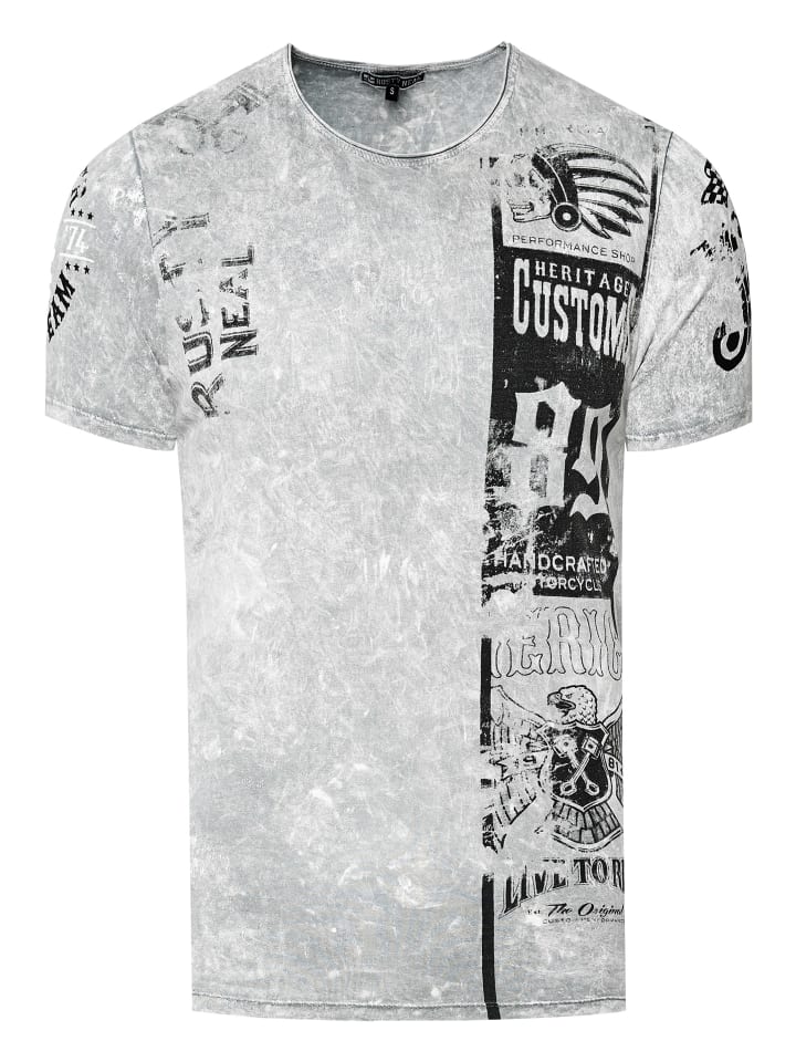 Стираная байкерская футболка серого цвета с принтами спереди и сзади Rusty Neal, Серый, Стираная байкерская футболка серого цвета с принтами спереди и сзади Rusty Neal
Стираная байкерская футболка серого цвета с принтами спереди и сзади Rusty Neal, Серый, Стираная байкерская футболка серого цвета с принтами спереди и сзади Rusty Neal