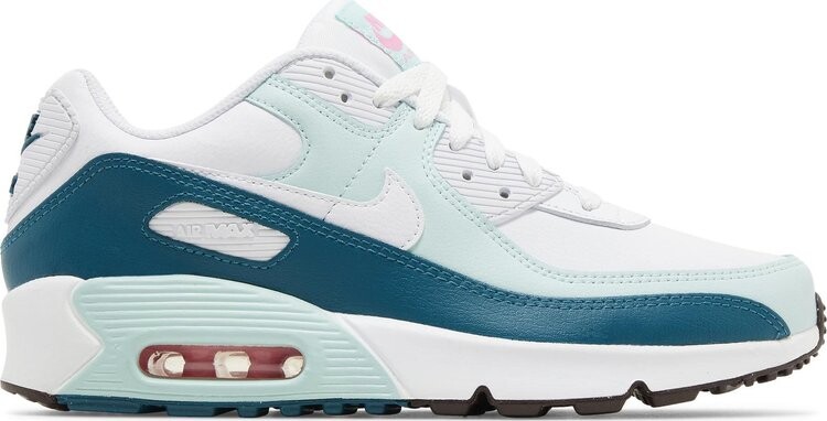 Кроссовки Air Max 90 Leather GS 'White Jade Ice', белый 
Кроссовки Air Max 90 Leather GS 'White Jade Ice', белый
