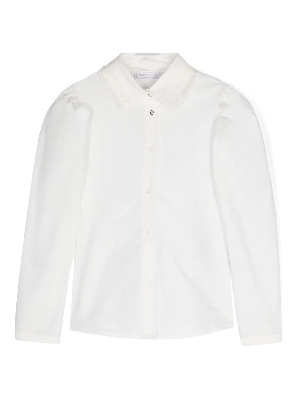 Рубашка с оборками Monnalisa, белый
Рубашка с оборками Monnalisa, белый